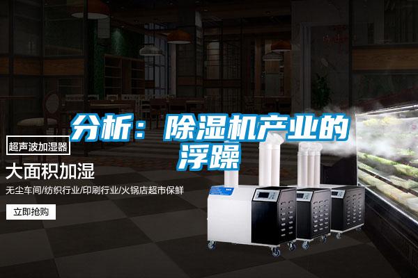 分析：除濕機產業的浮躁