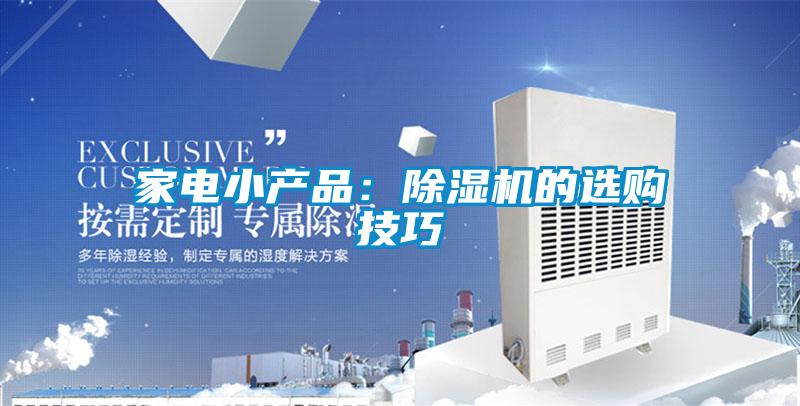 家電小產(chǎn)品：除濕機(jī)的選購技巧