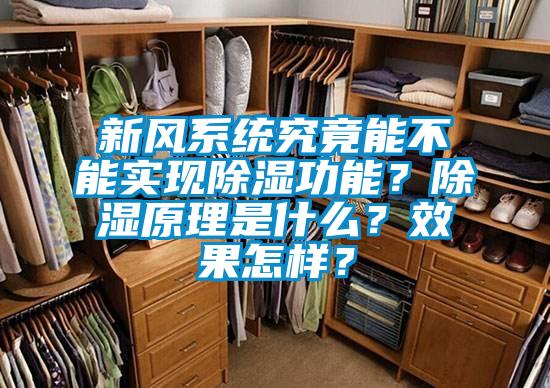 新風(fēng)系統(tǒng)究竟能不能實(shí)現(xiàn)除濕功能？除濕原理是什么？效果怎樣？