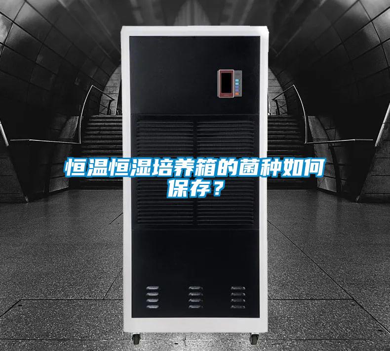 恒溫恒濕培養箱的菌種如何保存?