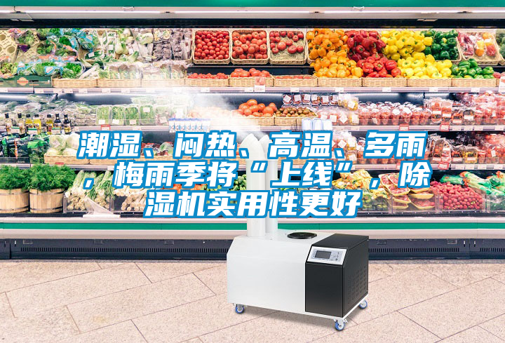 潮濕、悶熱、高溫、多雨，梅雨季將“上線”，除濕機(jī)實(shí)用性更好